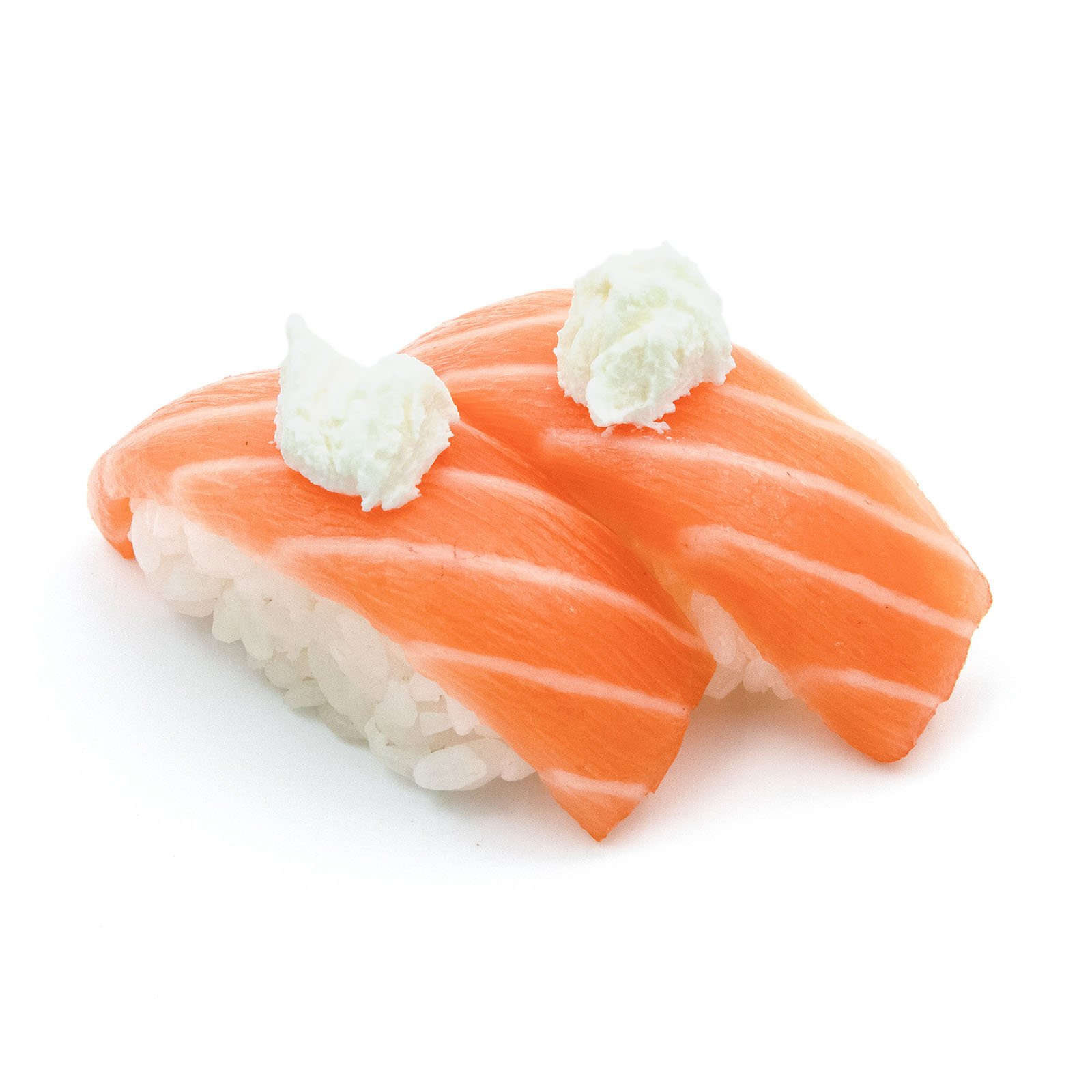 Nigiri salmón con queso crema x2