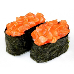 Gunkan salmón x2