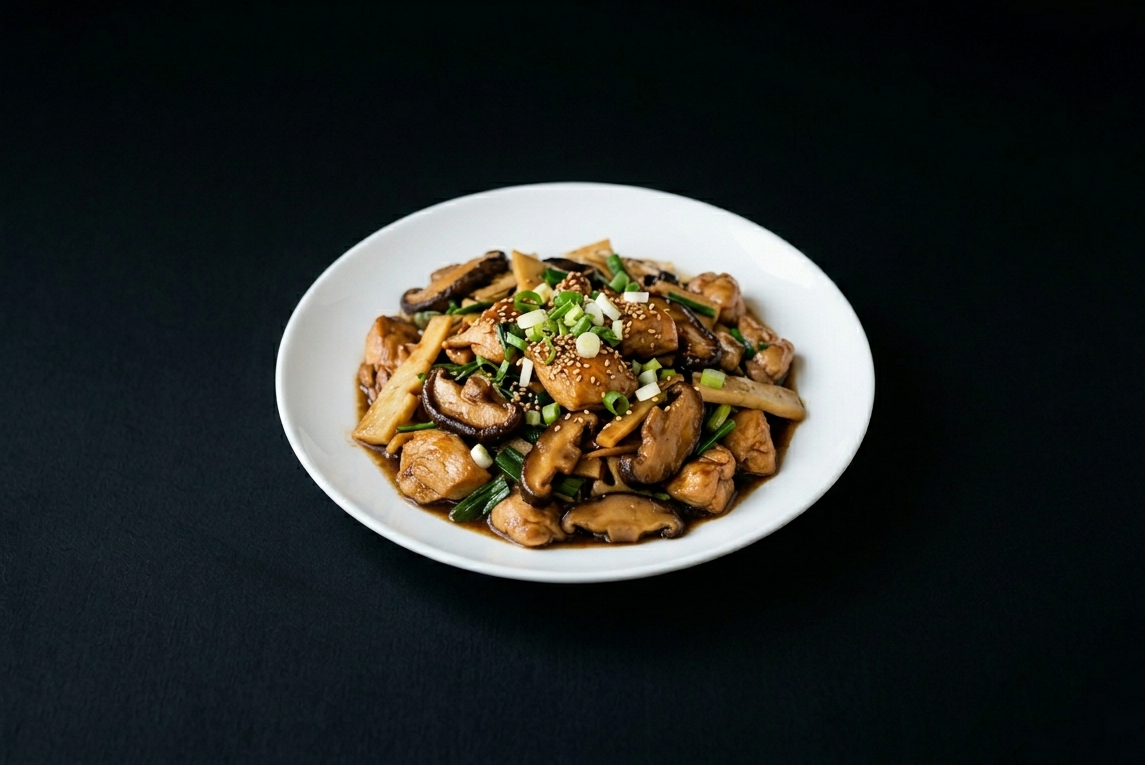 POLLO CON BAMBU SETA CHINA