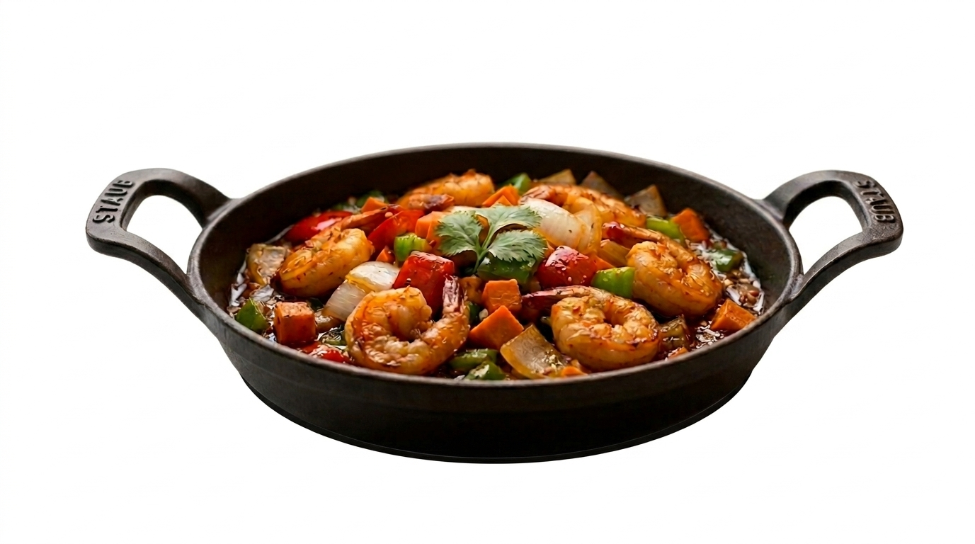 GAMBAS SHACHA EN CAZUELA