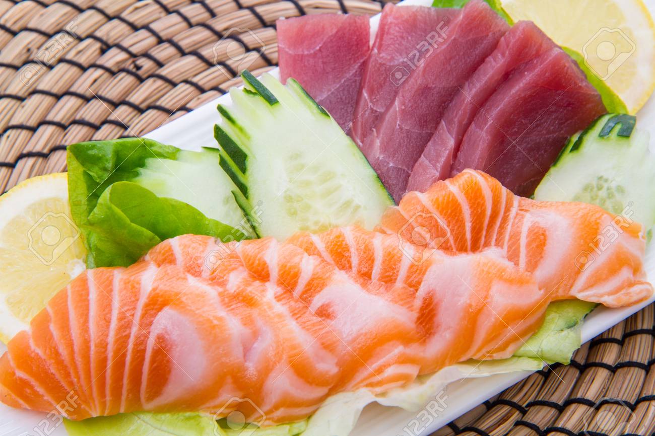 Sashimi salmón y atún x10